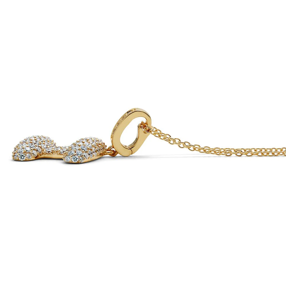 Initial "I" Diamond Pendant - Image 3