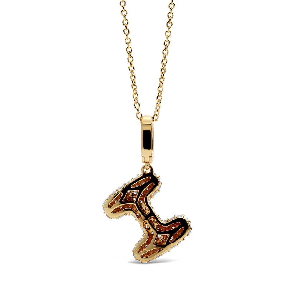 Initial "I" Diamond Pendant - Image 4