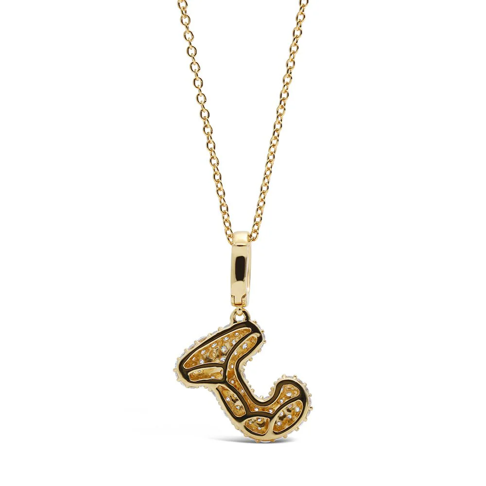 Initial "J" Diamond Pendant - Image 4