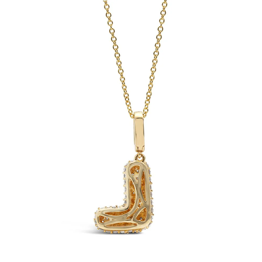Initial "L" Diamond Pendant - Image 4