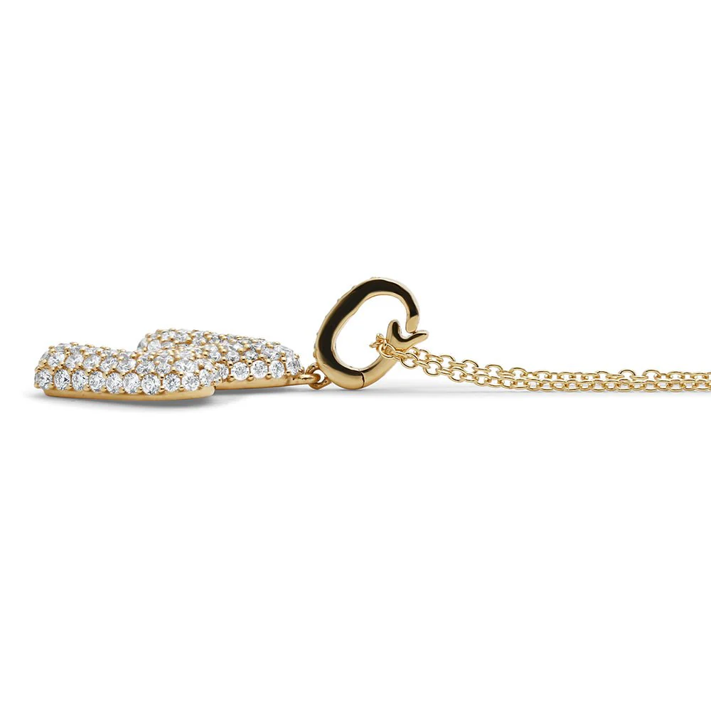 Initial "M" Diamond Pendant - Image 3