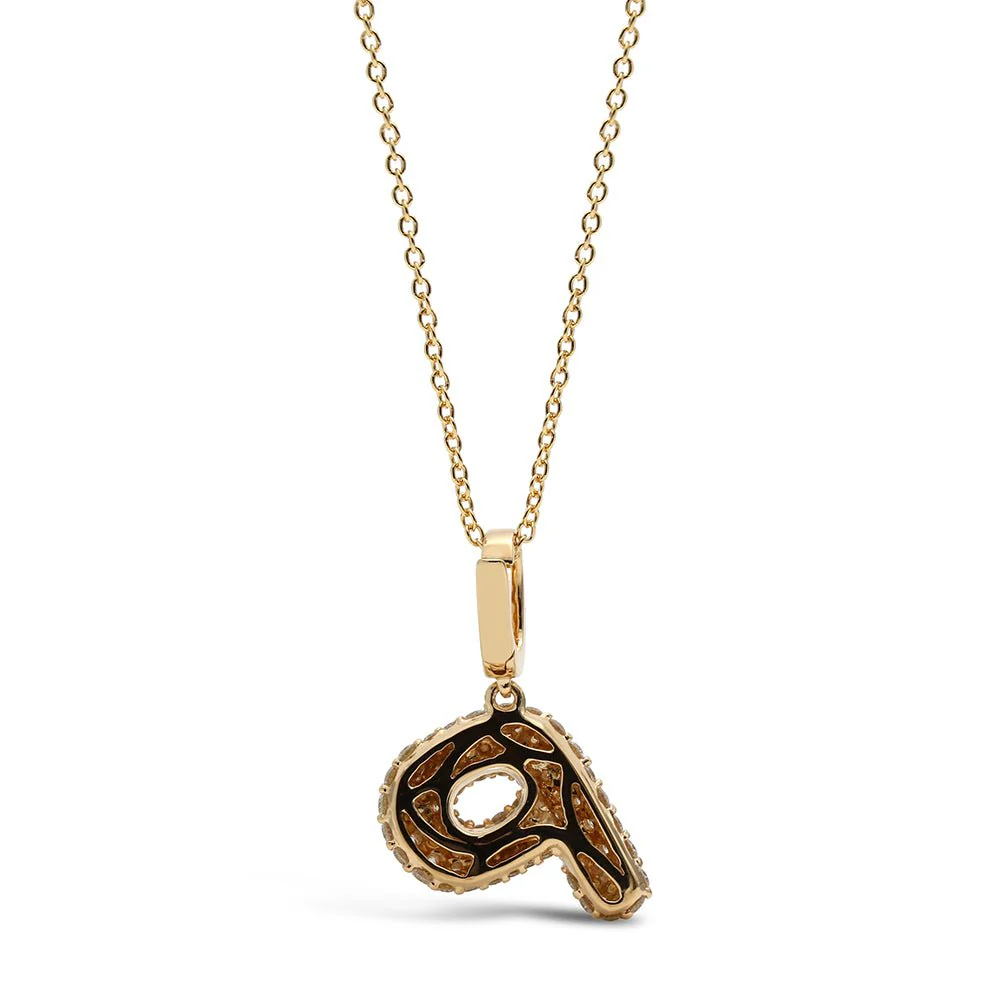 Initial "P" Diamond Pendant - Image 4