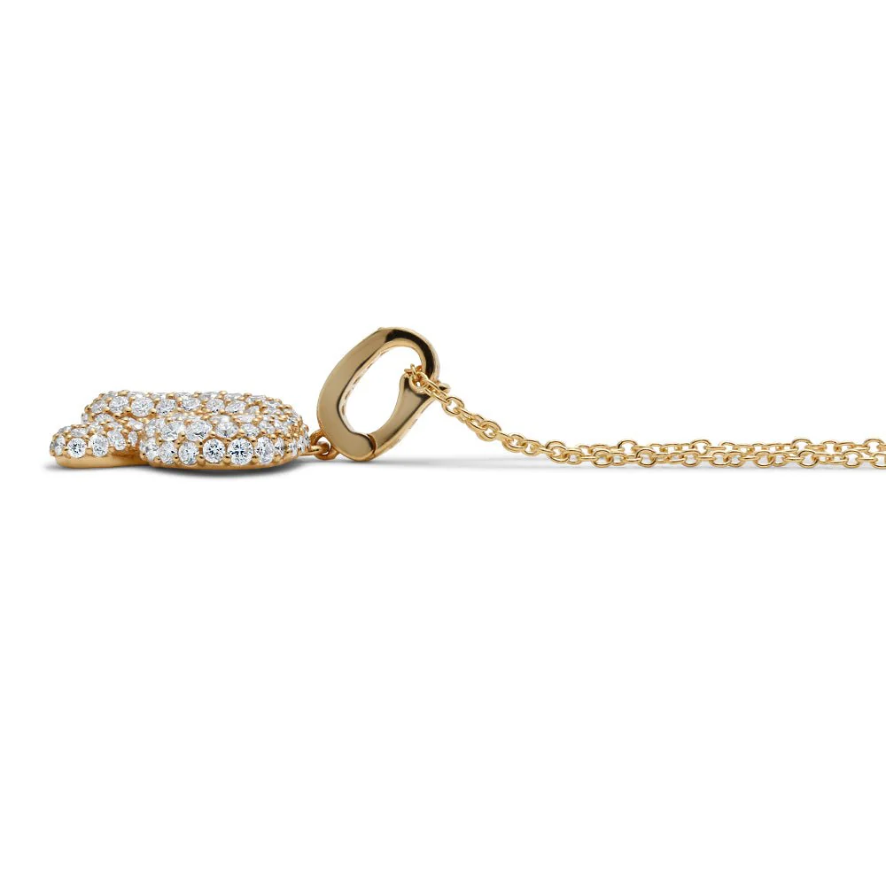 Initial "R" Diamond Pendant - Image 3