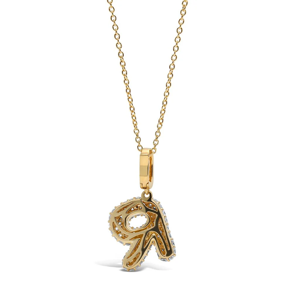 Initial "R" Diamond Pendant - Image 4