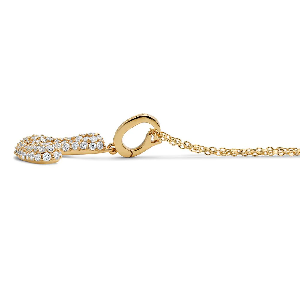 Initial "V" Diamond Pendant - Image 3
