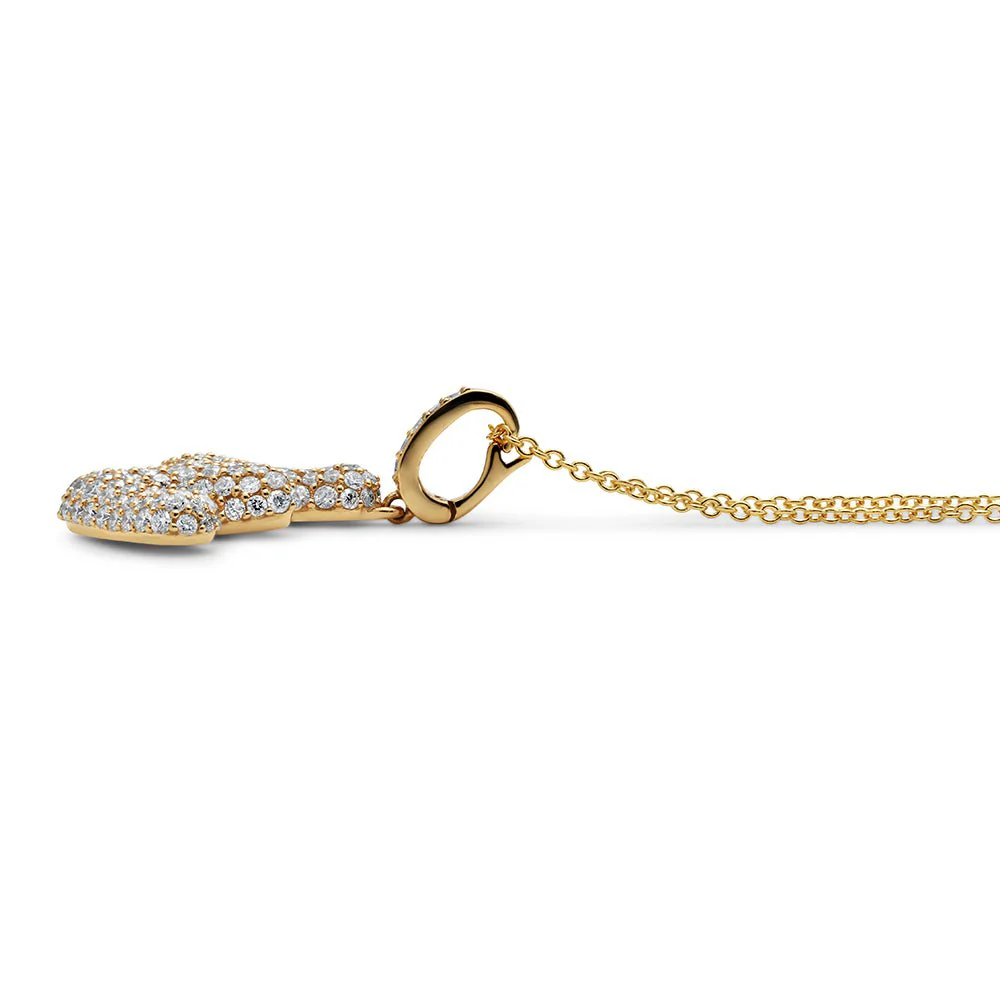 Initial "W" Diamond Pendant - Image 3