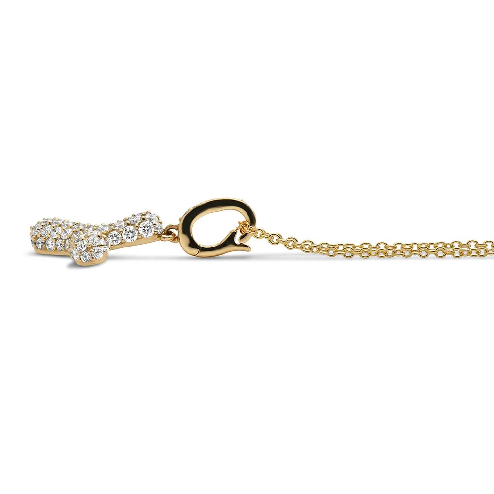 Initial "Y" Diamond Pendant - Image 3