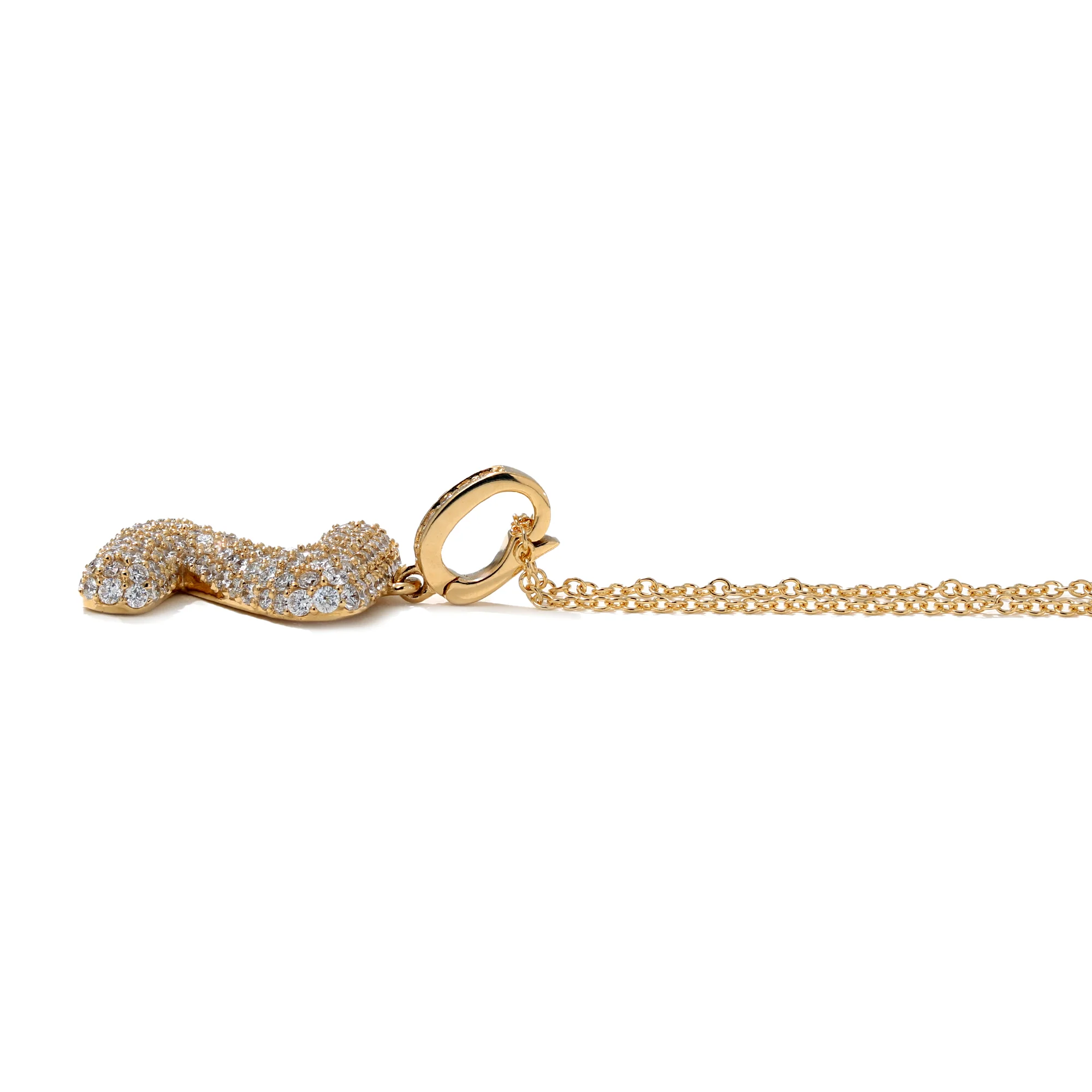 Initial "Z" Diamond Pendant - Image 2