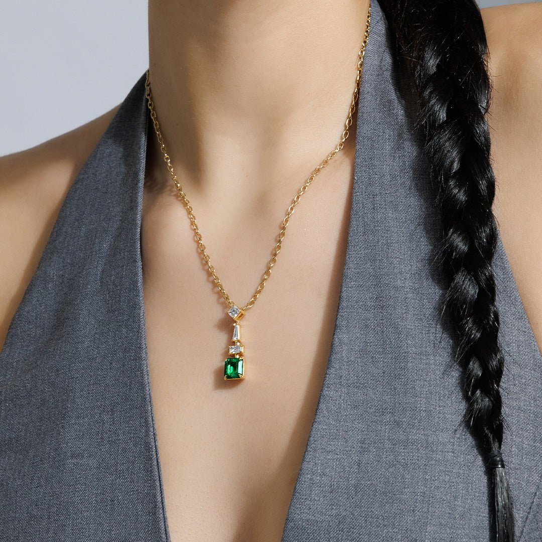 Medley Emerald and Diamond Pendant - Image 2