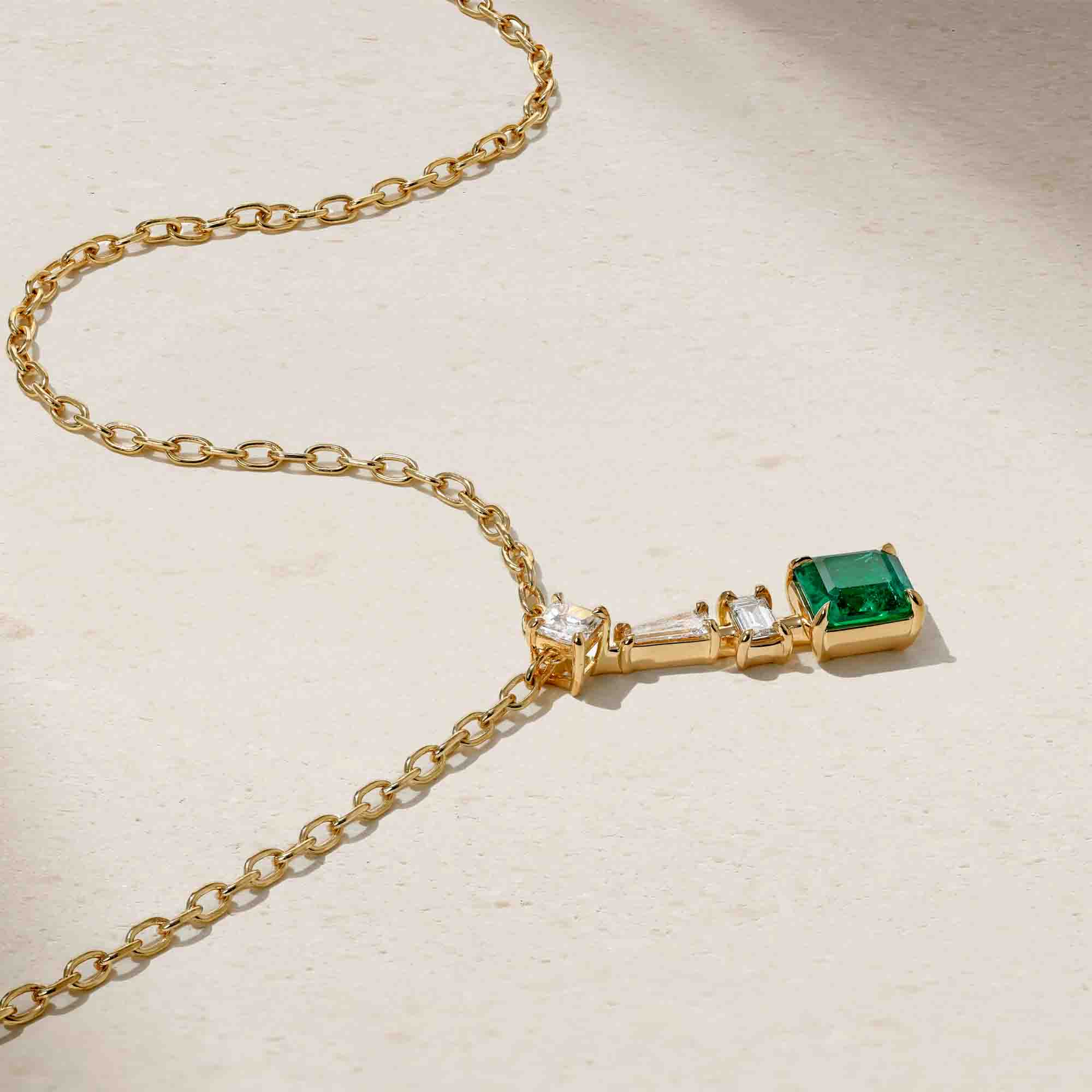 Medley Emerald and Diamond Pendant - Image 3