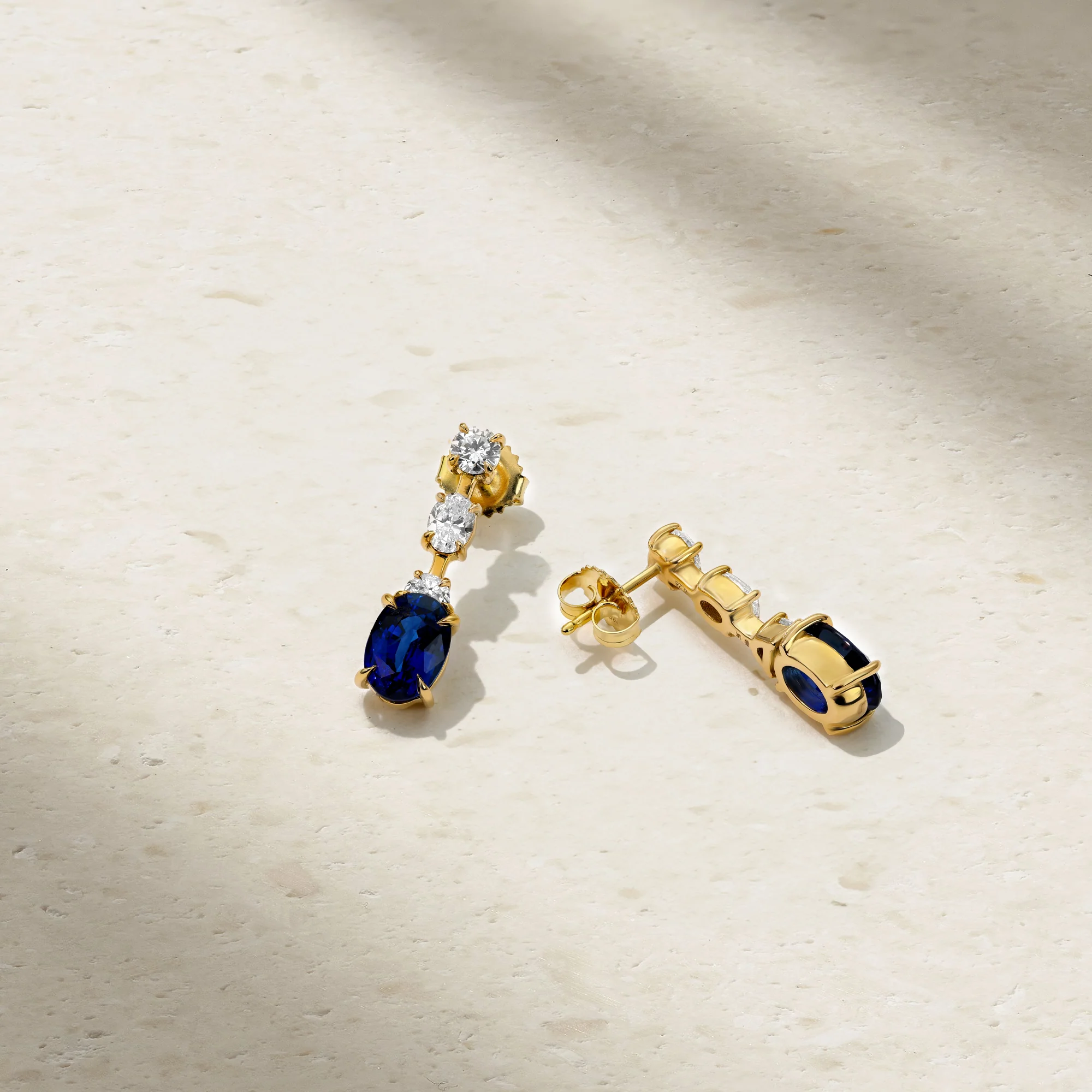 Medley Sapphire and Diamond Earrings - Image 3