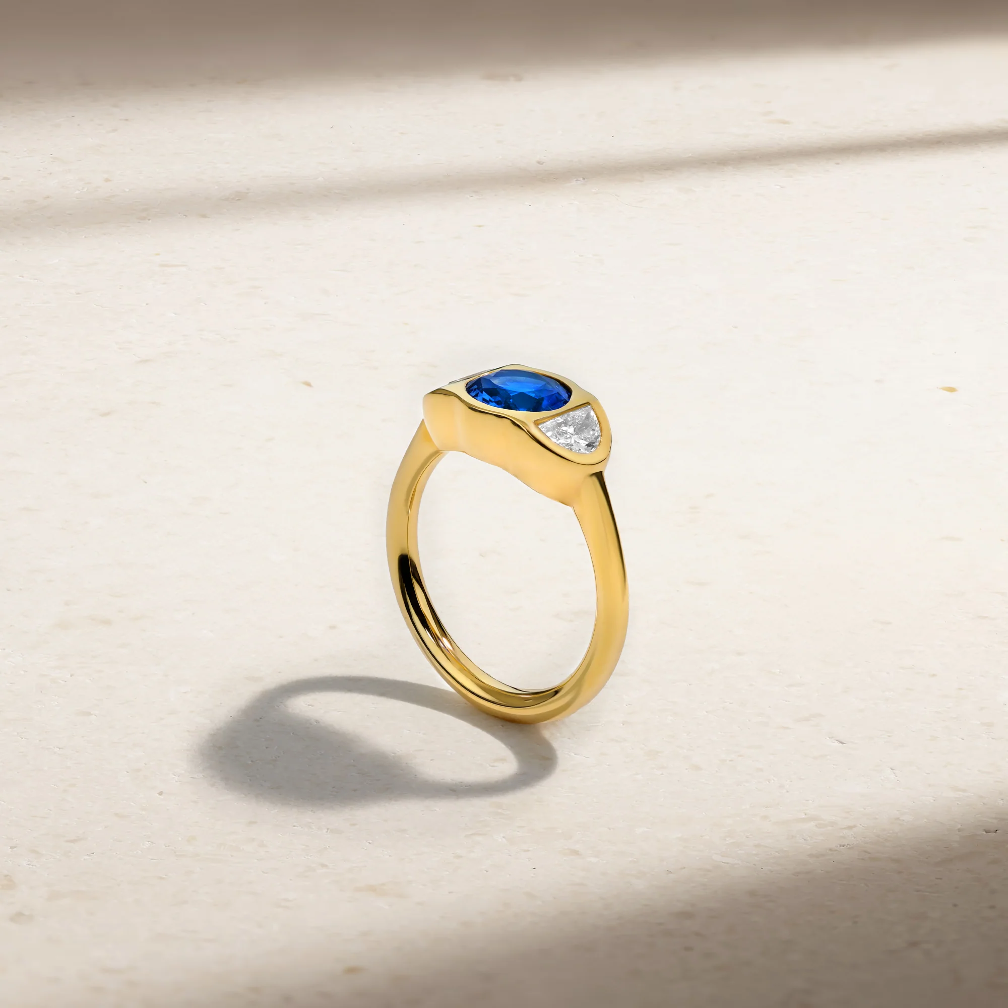 Modern Icon Sapphire and Diamond Ring - Image 3