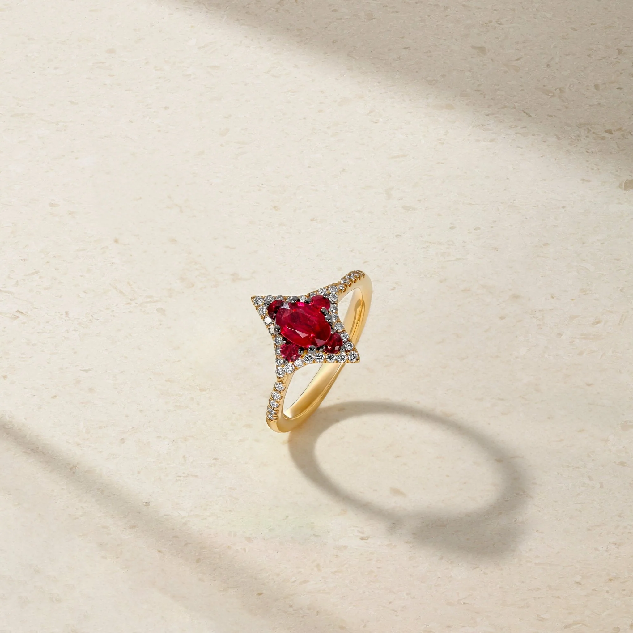 Notte Ruby and Diamond Ring - Image 3