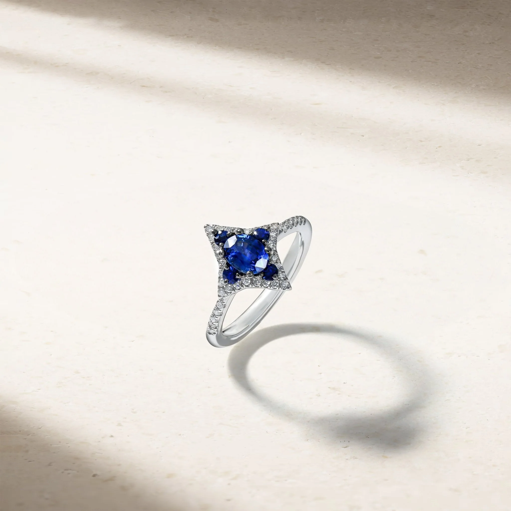 Notte Sapphire and Diamond Ring - Image 3