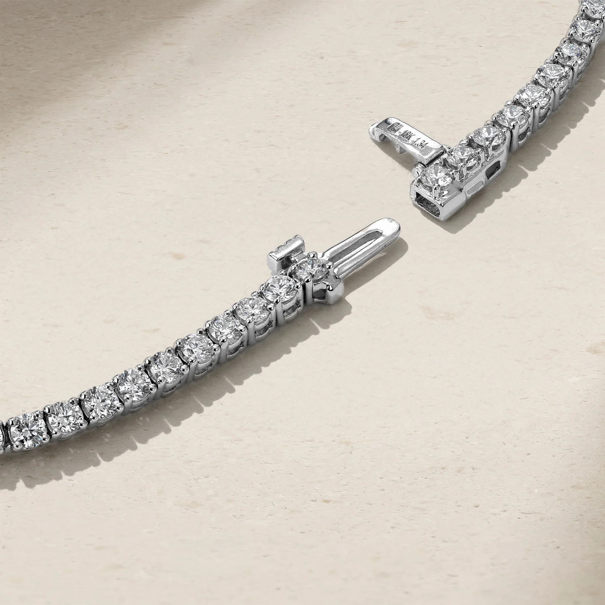Petite Celeste Sapphire and Diamond Tennis Bracelet - Image 4