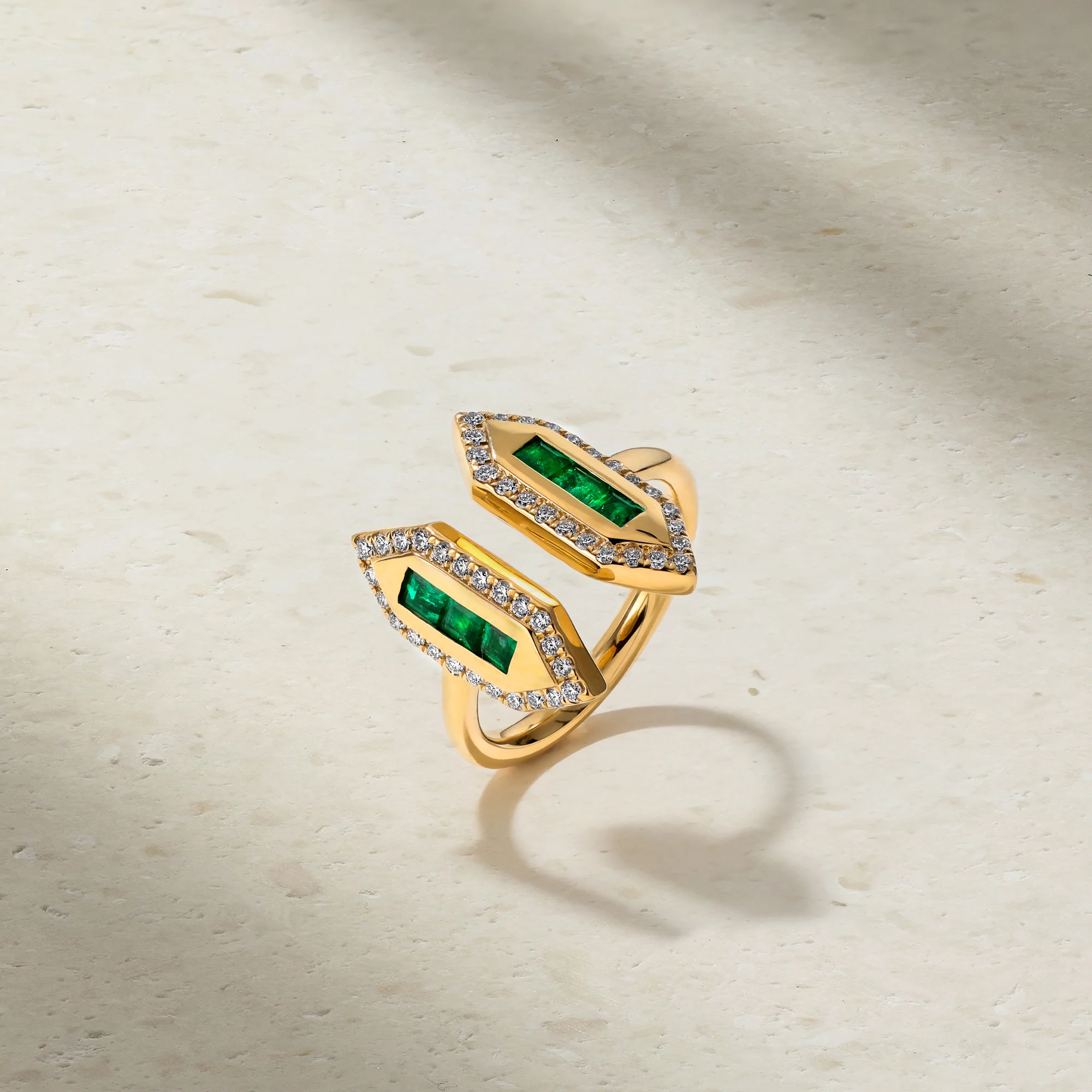 Pharaoh Emerald and Diamond Ring - Image 3