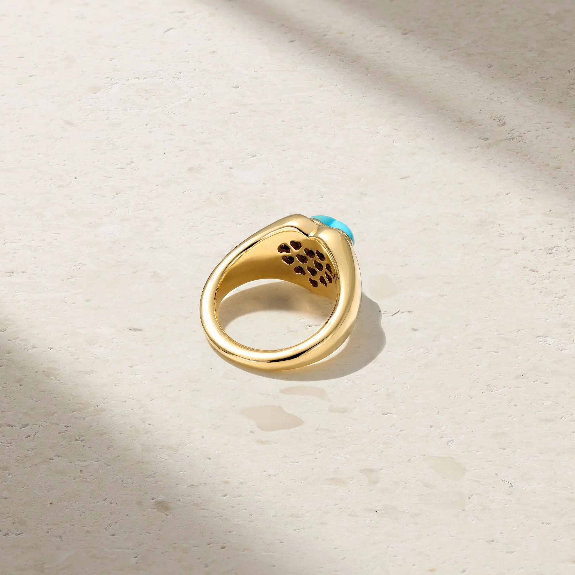 Puffed Heart Signet Ring - Image 4