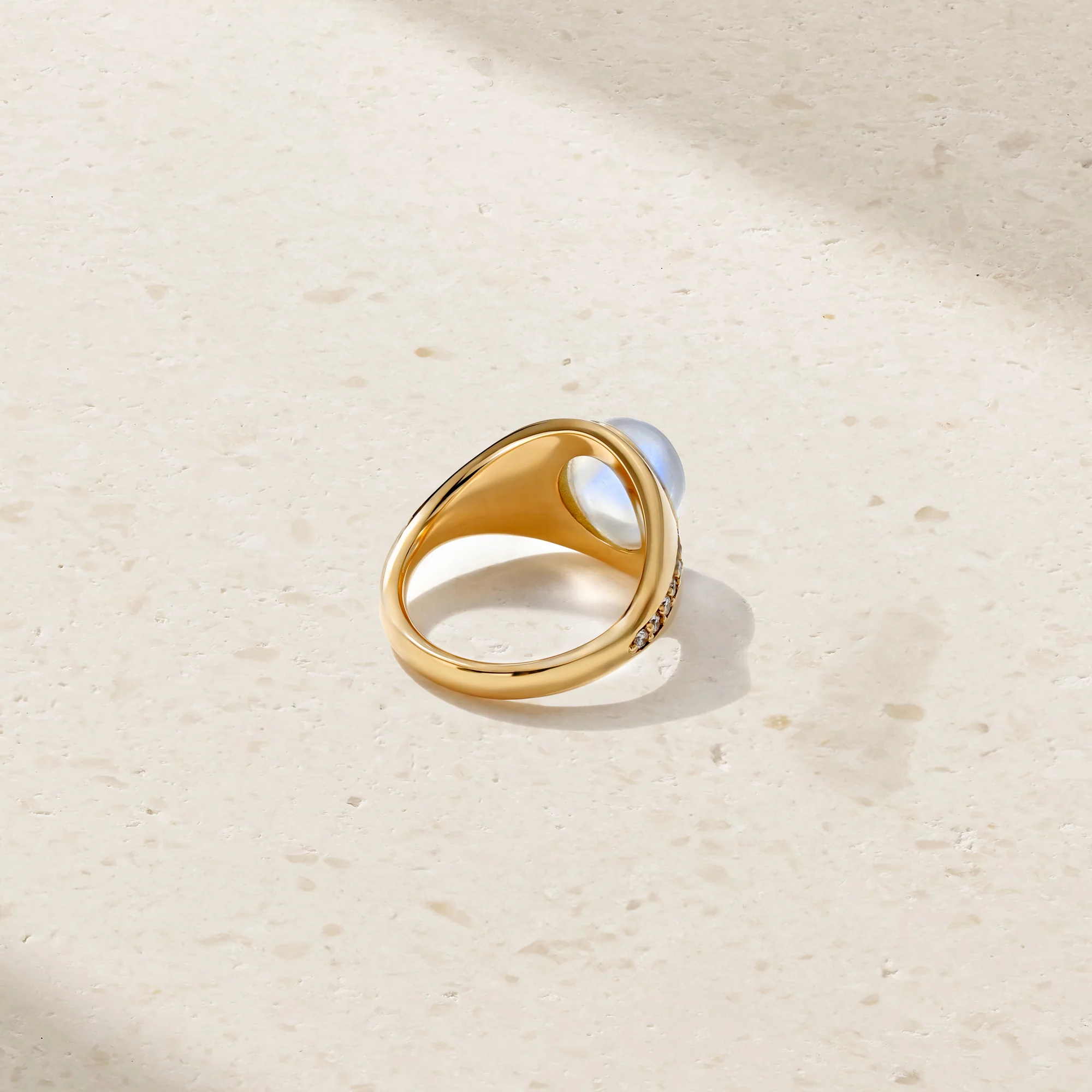 Saturn Moonstone and Diamond Ring - Image 3