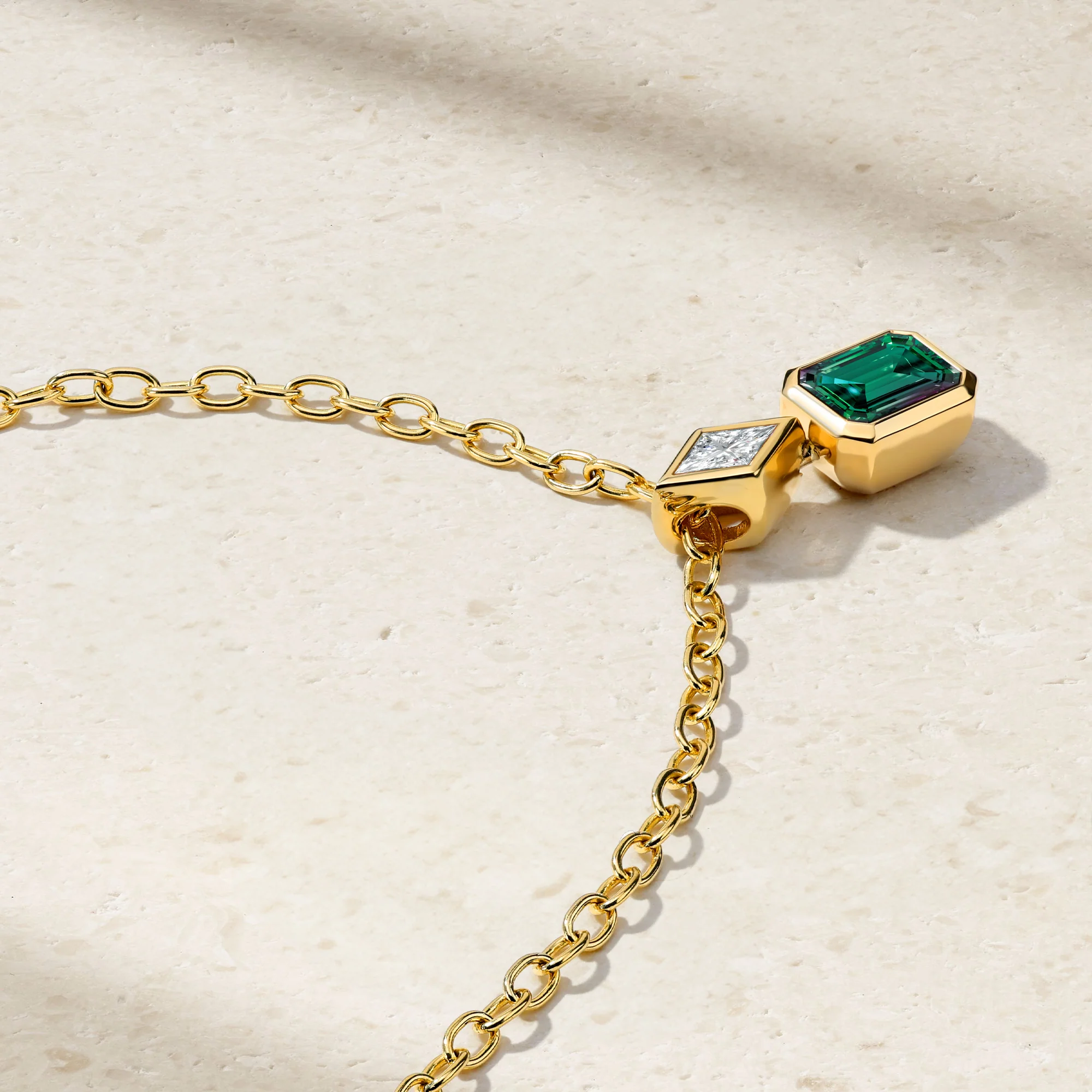 Silky Alexandrite and Diamond Pendant - Image 2