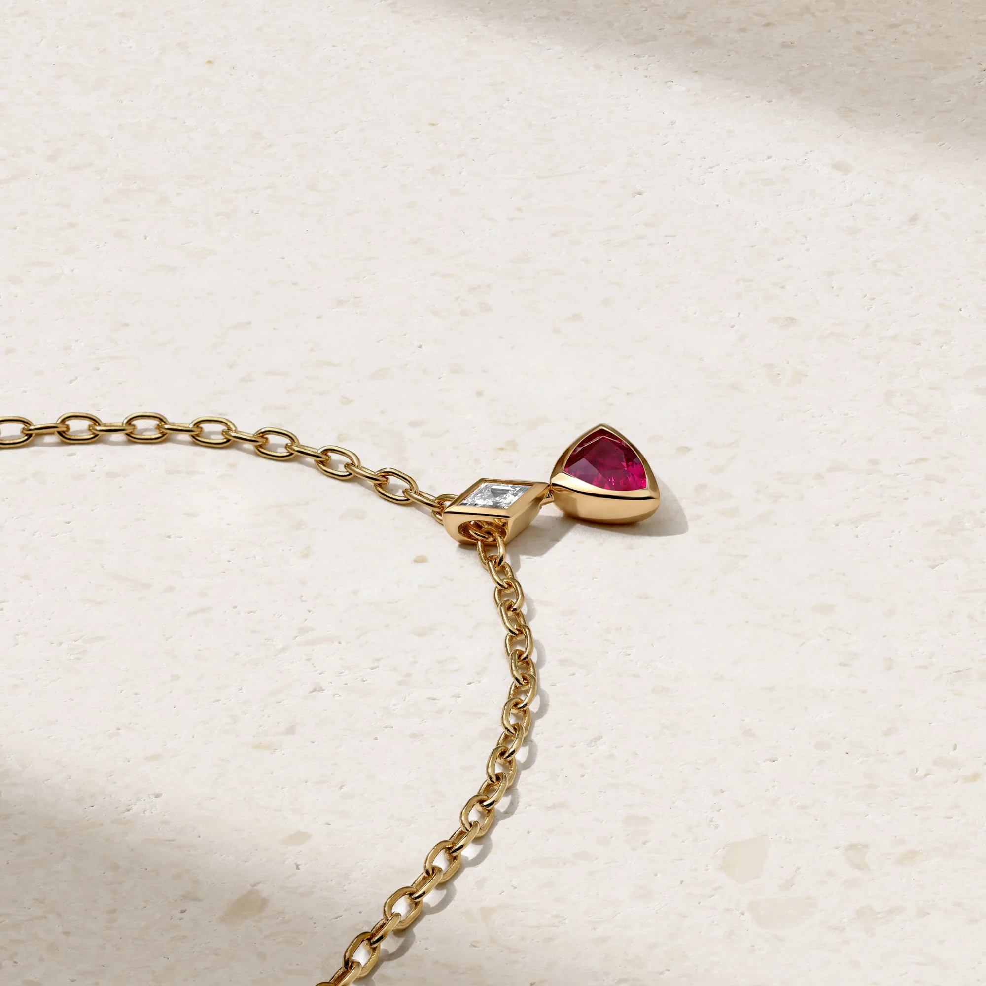 Silky Ruby and Diamond Pendant - Image 2