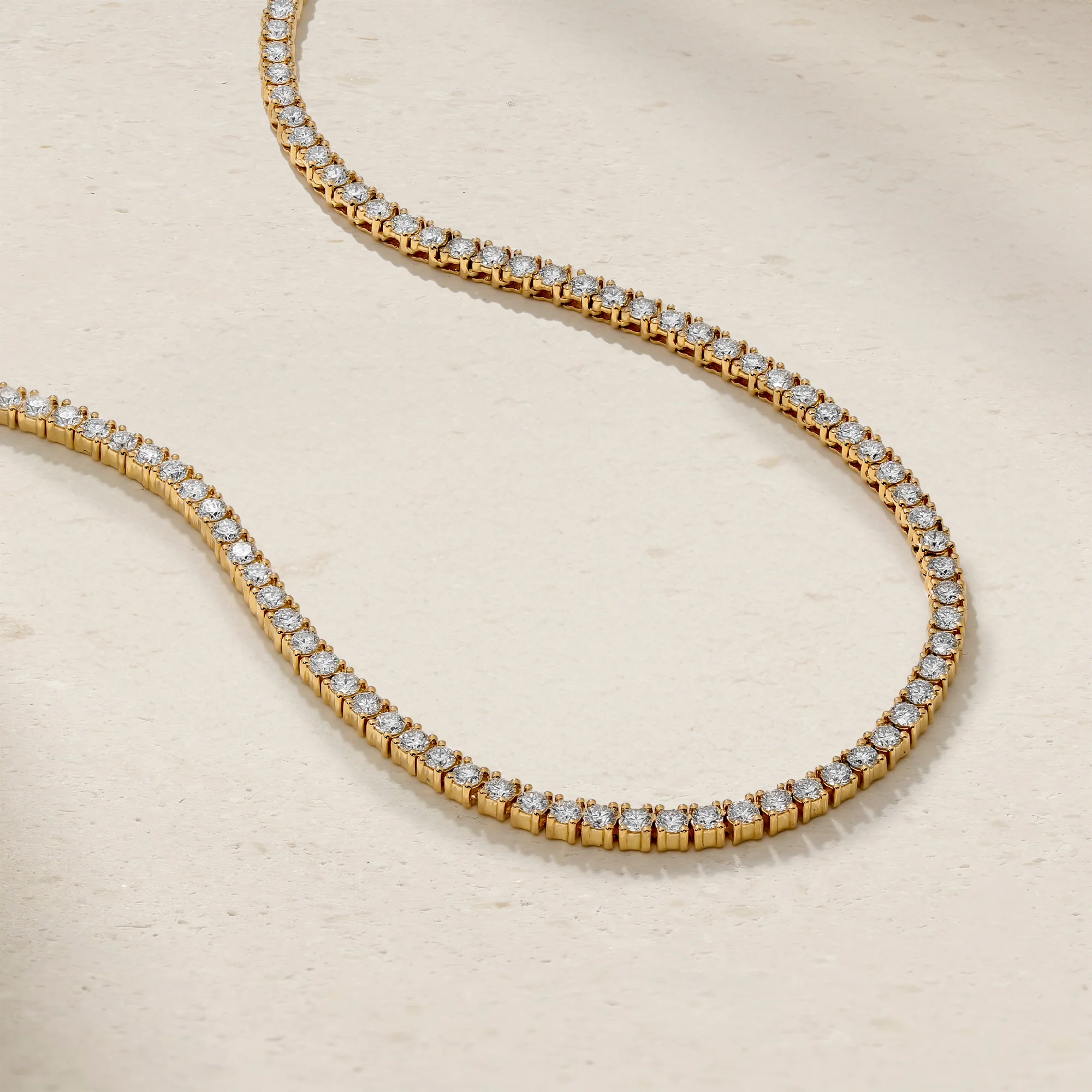 Single Thread Diamond Tennis Necklace - Image 3