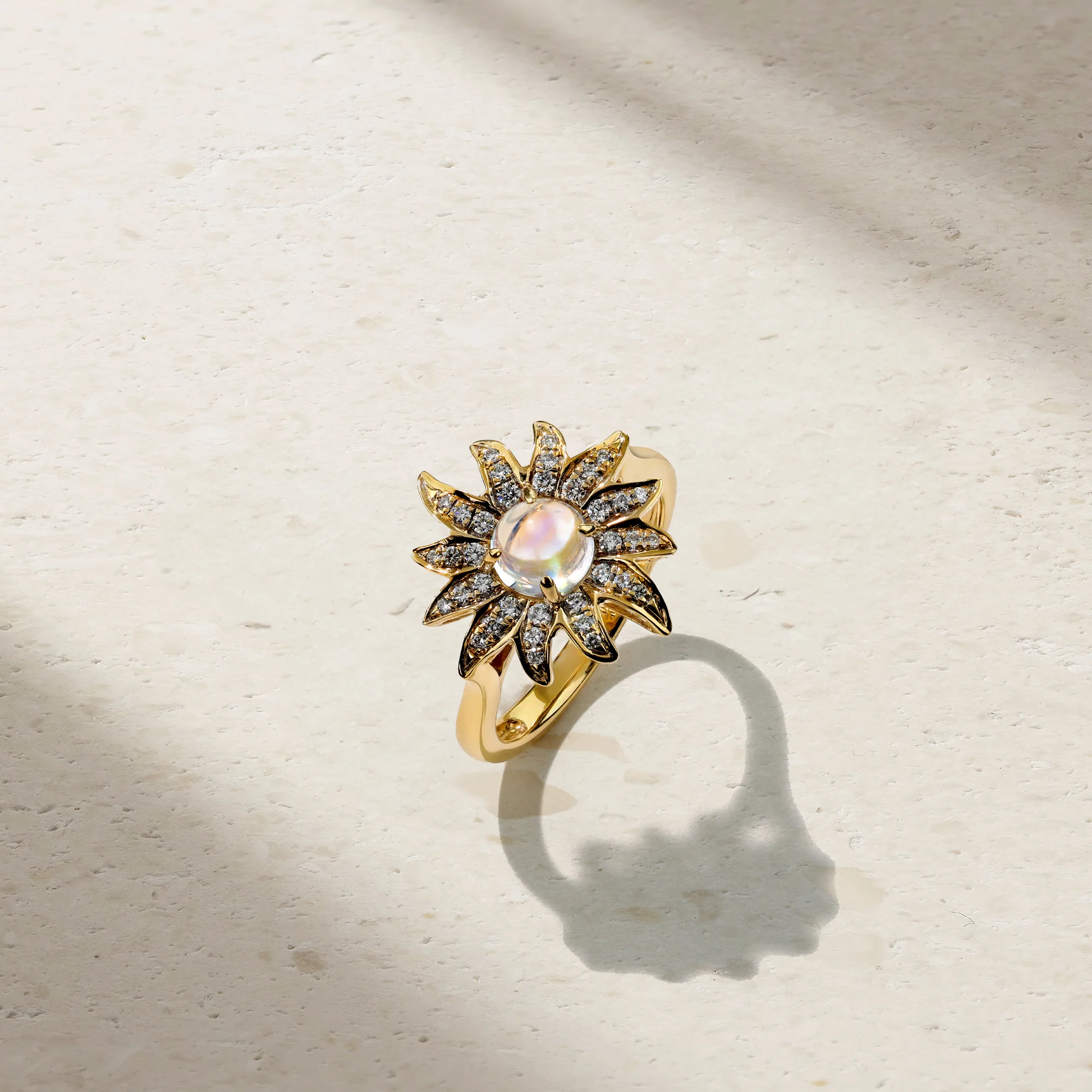 Solstice Moonstone and Diamond Ring - Image 3