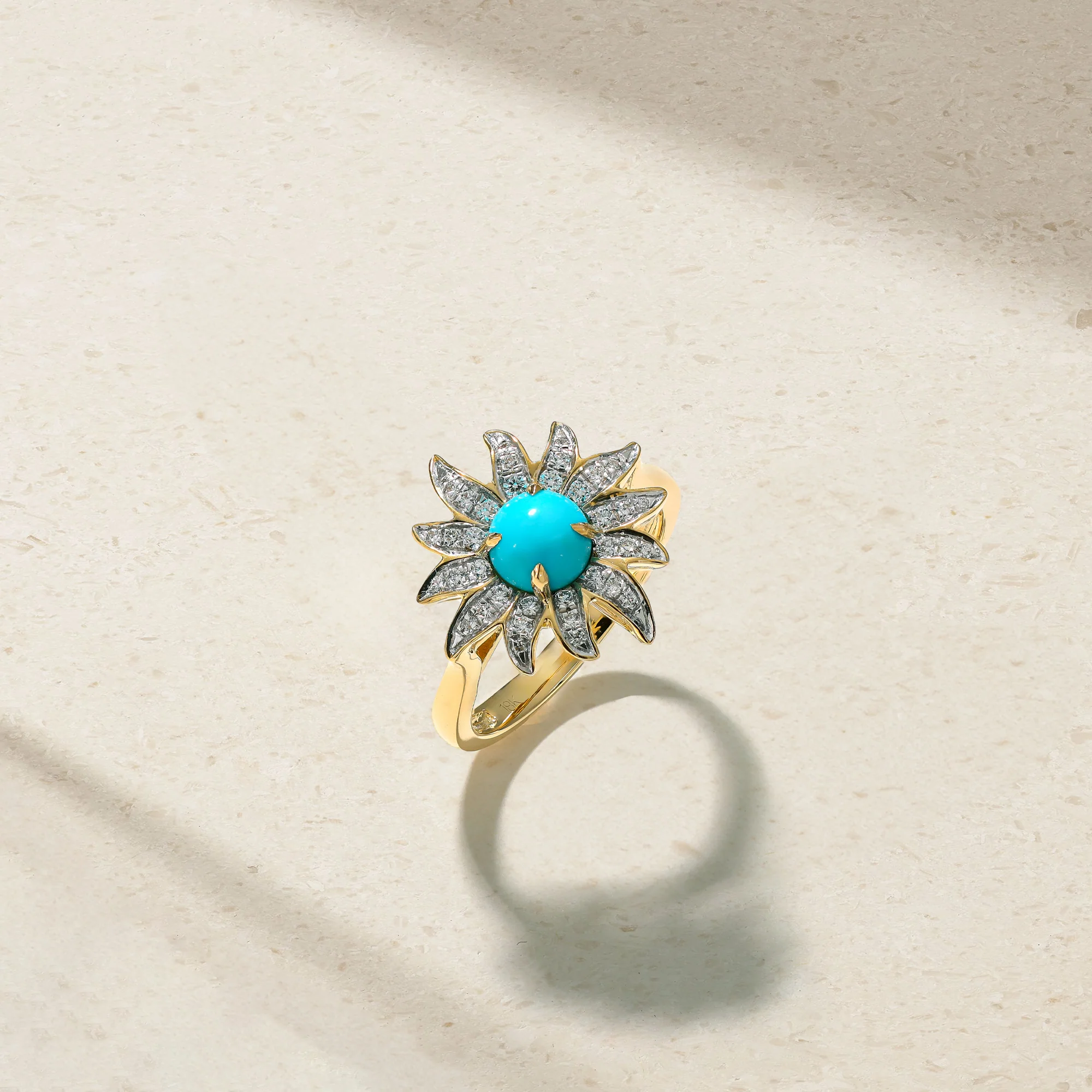 Solstice Turquoise and Diamond Ring - Image 3