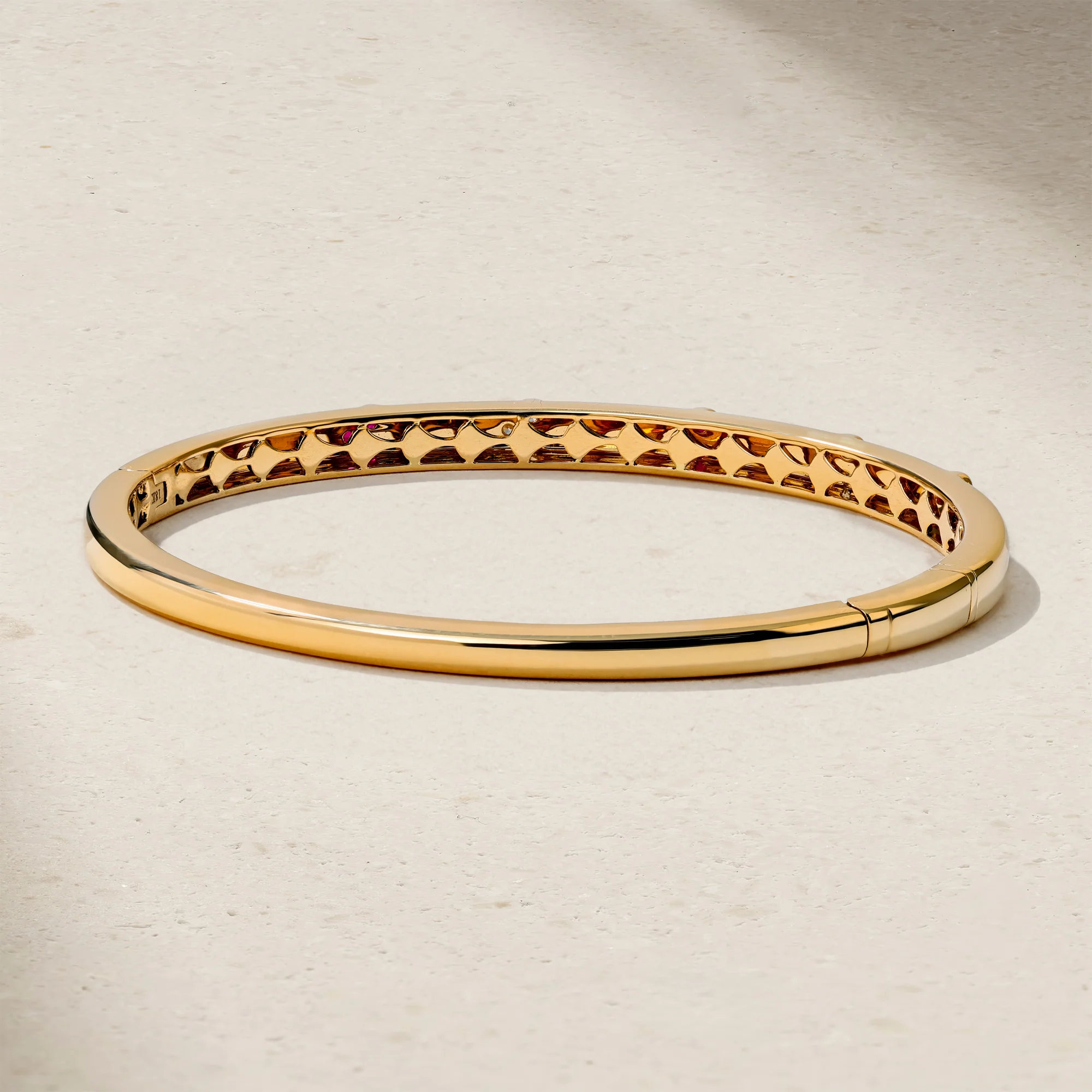 Trinity Ruby and Diamond Bangle - Image 3