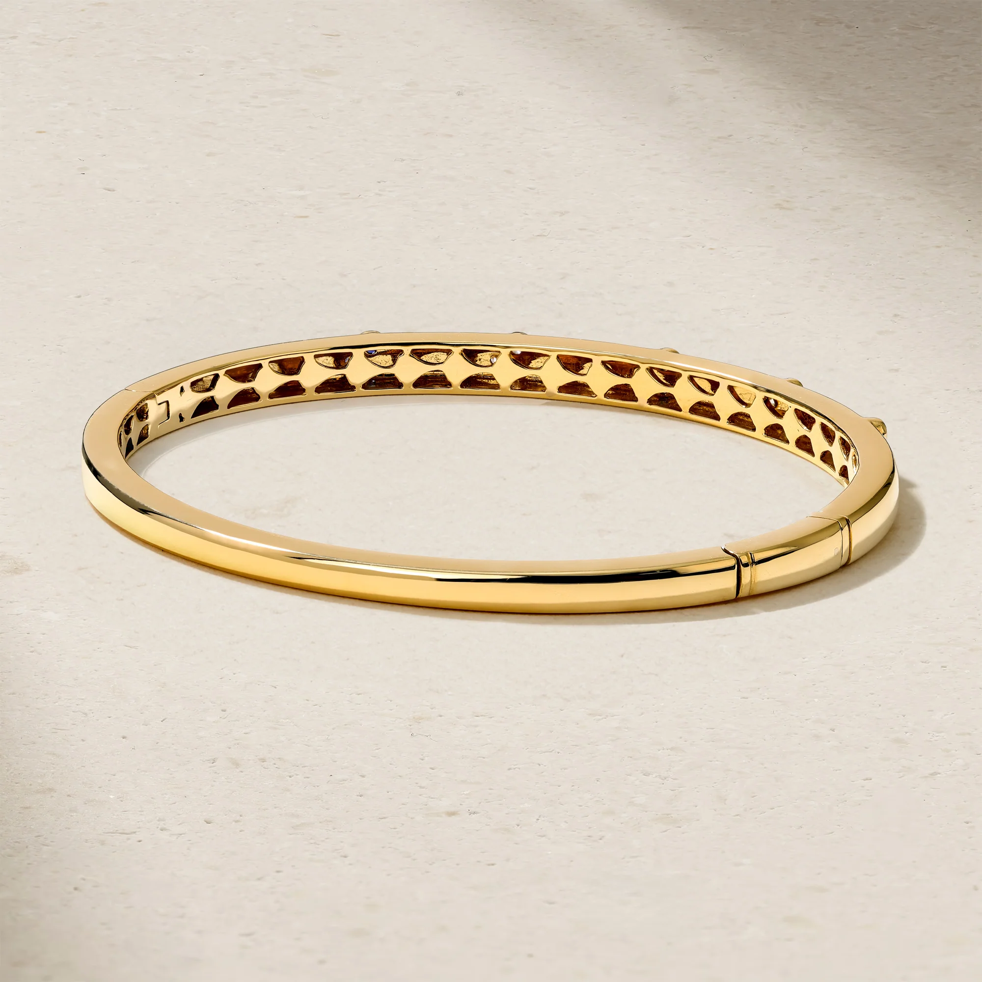 Trinity Sapphire and Diamond Bangle - Image 4