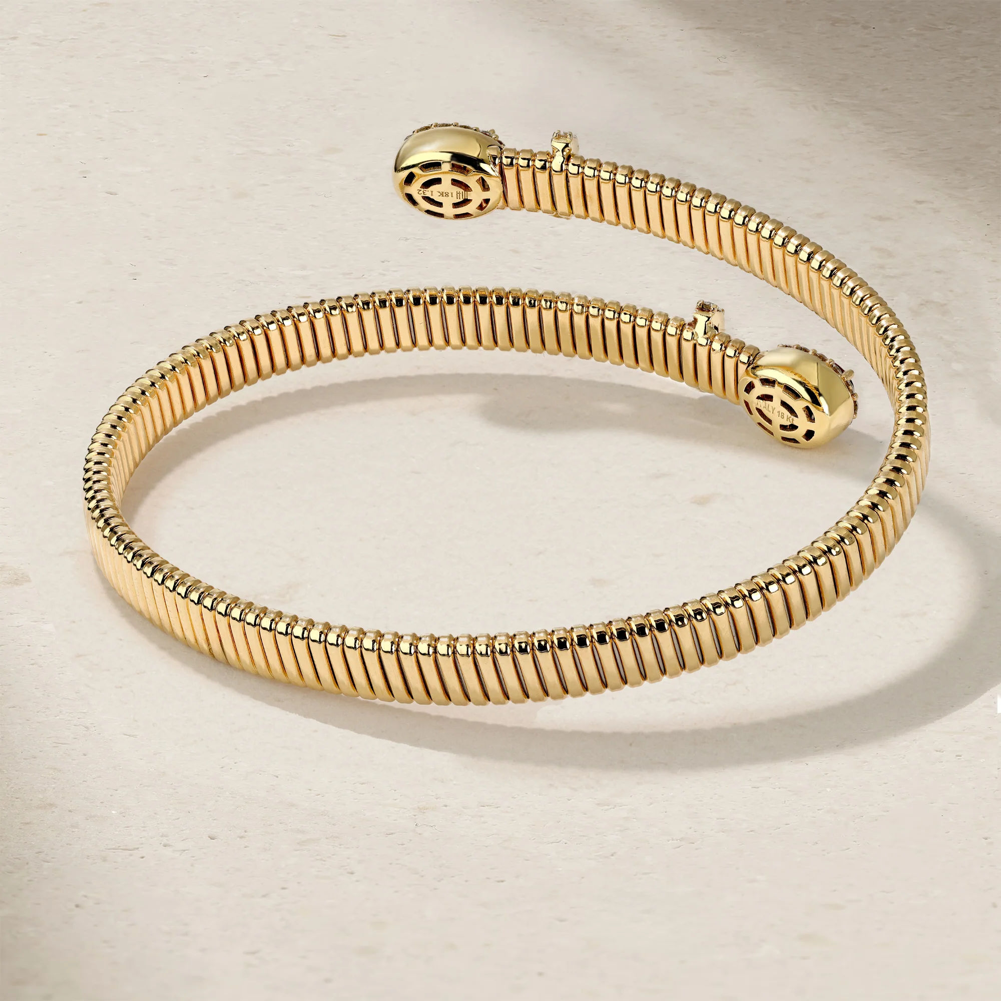 Tubogas Ruby and Diamond Bypass Bracelet - Image 4