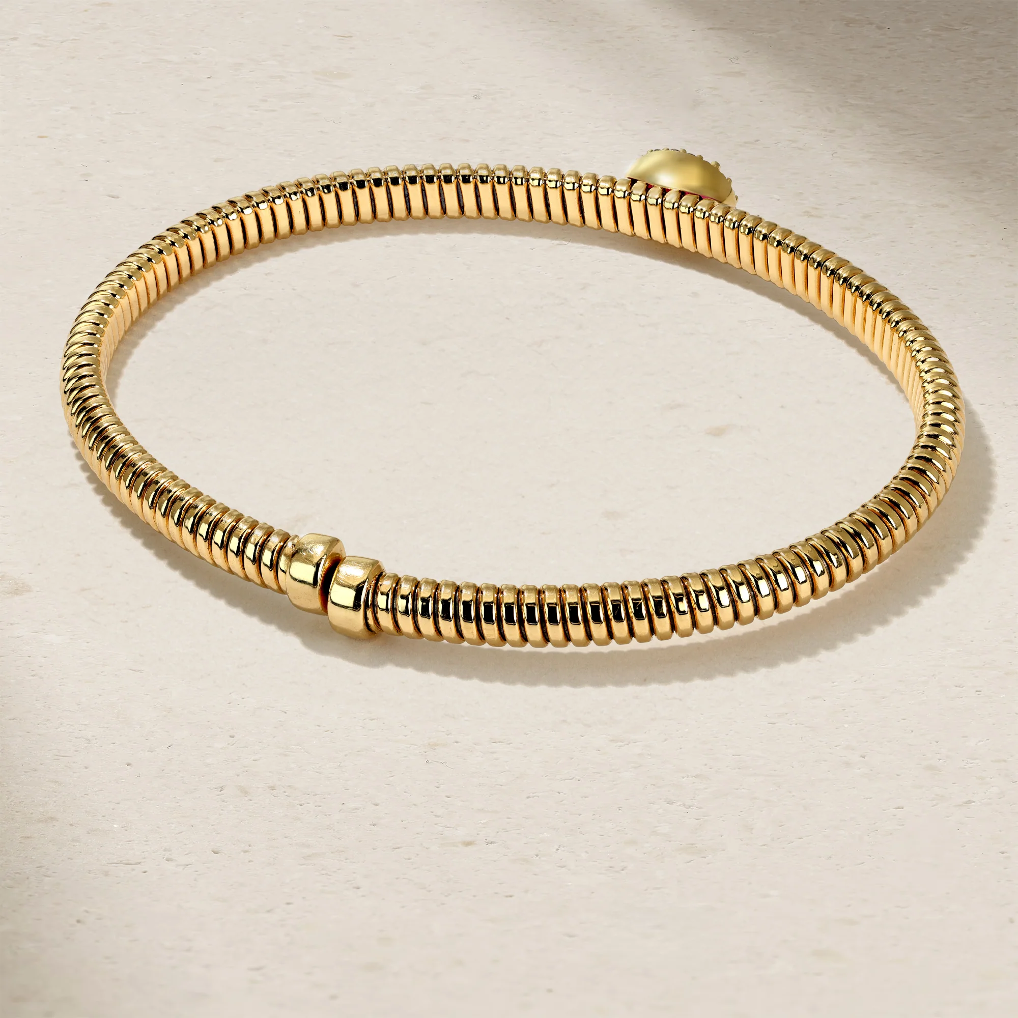 Tubogas Ruby and Diamond Flex Bangle - Image 4